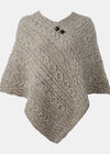 Aran Pure Wool Poncho | Skiddaw 