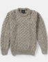 Aran-Wollpullover | Marinegrün | Traditionelle irische Strickwaren