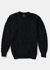 Aran Wool Sweater | Charcoal - Clearance