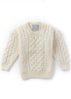 Childrens Aran Sweater | Natural