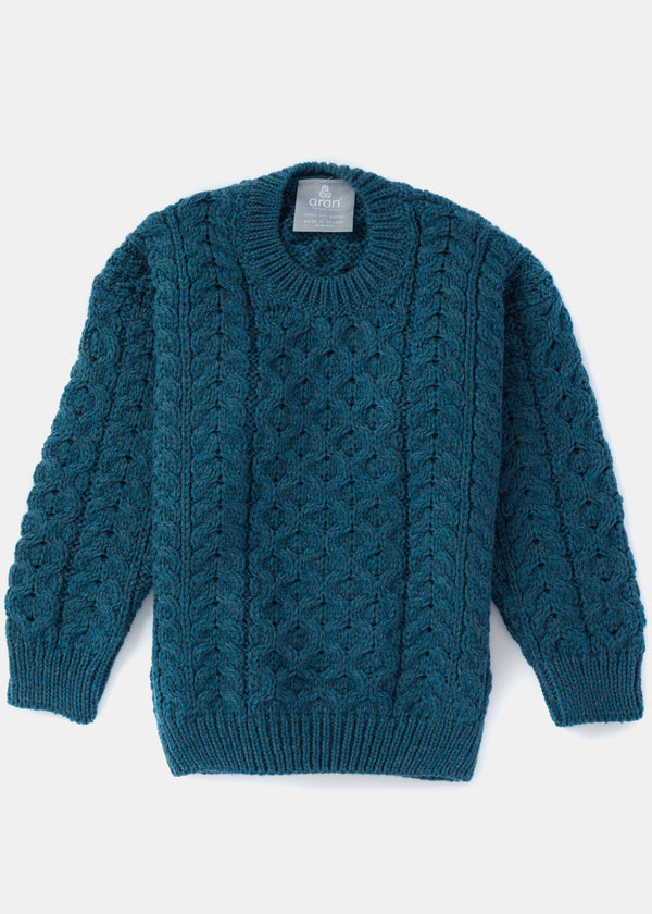 Childrens Aran Sweater | Irish Sea