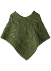 Kid's Aran Merino Poncho | Meadow Green