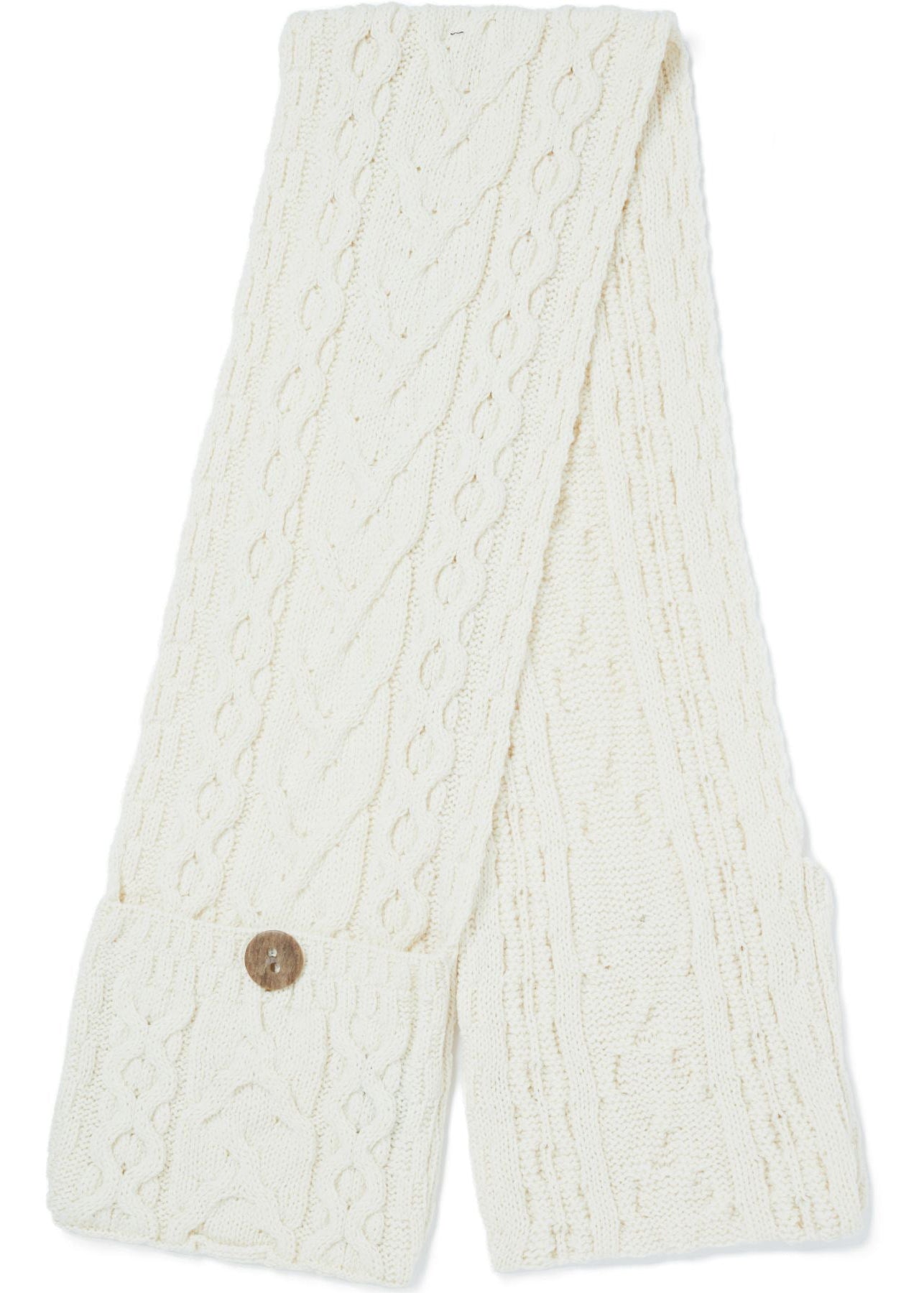 Aran Pocket Scarf | Natural