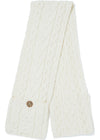 Aran Pocket Scarf | Natural