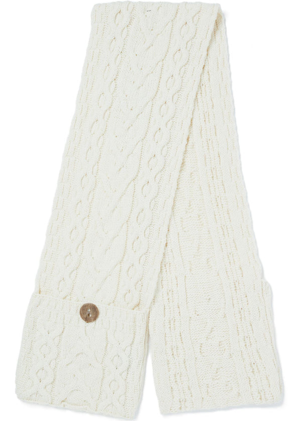 Aran Pocket Scarf | Natural
