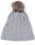 Aran Bobble Hat - Oat