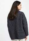 Skellig Oversized Aran Sweater | Charcoal