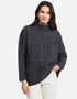 Skellig Oversized Aran Sweater | Charcoal - Clearance