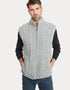 Aran Full Zip Fleece Gilet | Grey