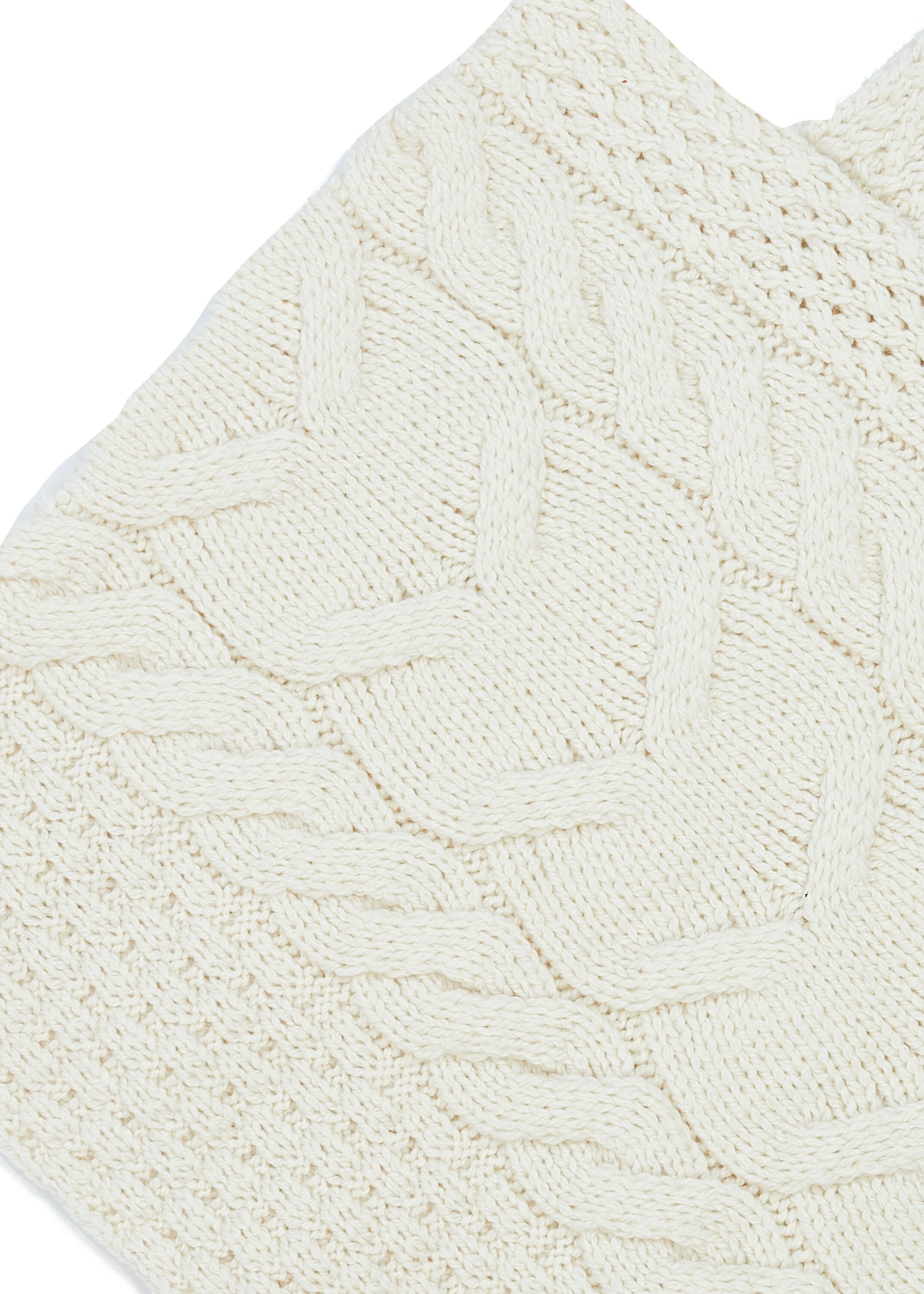 Kid's Aran Merino Poncho | Natural - Clearance