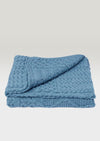 Aran Patchwork Blanket | Mist Marl