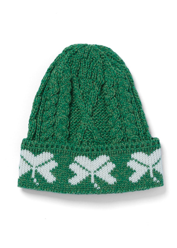 Aran Merino Wool Shamrock Hat