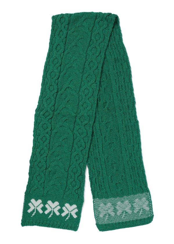 Shamrock Merino Wool Scarf | Green