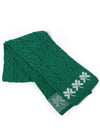 Shamrock Merino Wool Scarf | Green
