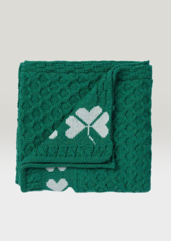 Aran Shamrock Blanket