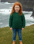 Kids Aran Sweater | Green - Clearance