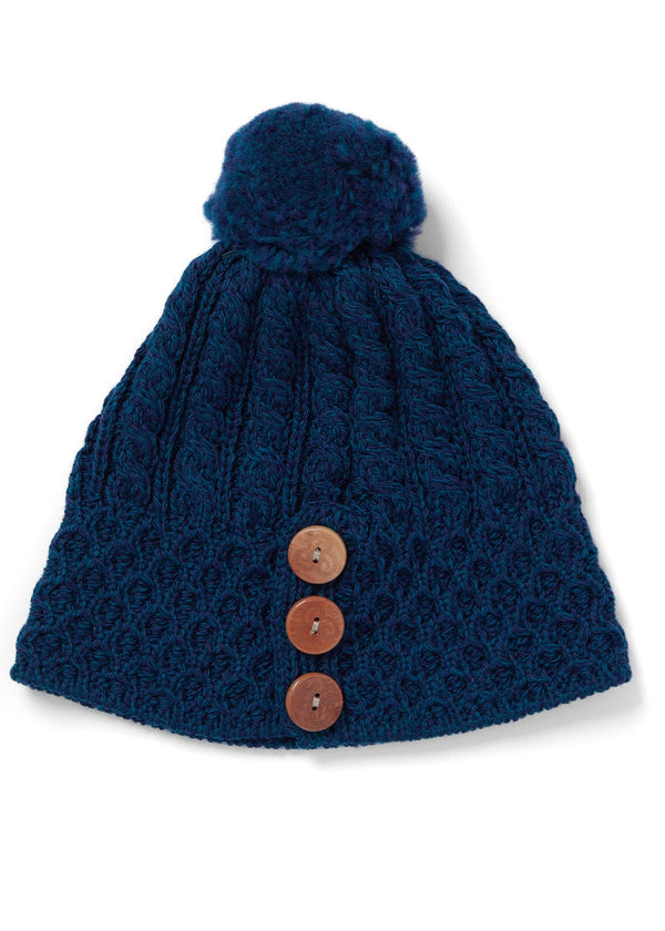 Aran Button Hat | Atlantic