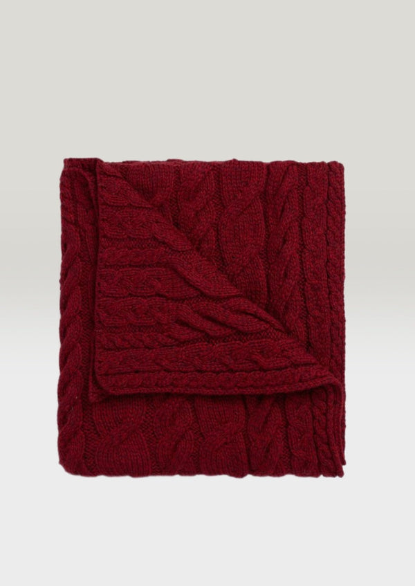 Aran Supersoft Blanket - Red