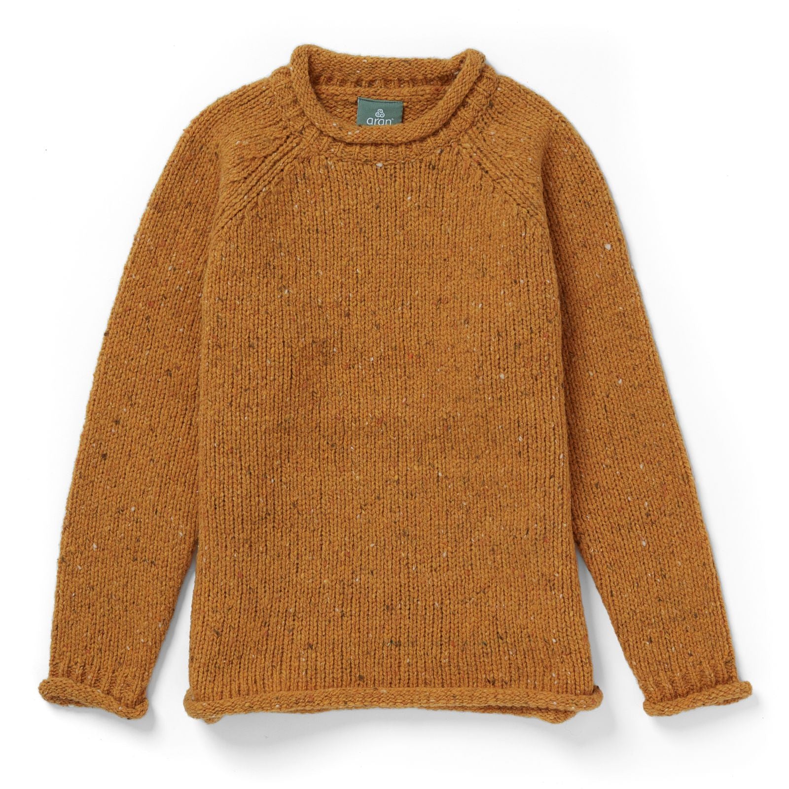 Ladies Donegal Roll Neck Sweater | Sunflower