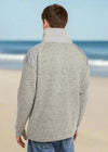 Aran Diamond Knit Sweater | Silver