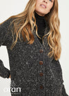 Ladies Tweed Cardigan | Charcoal