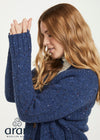 Ladies Tweed Cardigan | Blue