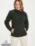 Women's Aran Cowlneck Sweater | Green - Clearance