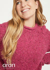 Donegal Roll Neck Sweater | Pink