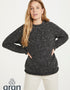 Ladies Donegal Roll Neck Sweater | Charcoal