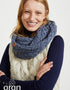 Aran Buttoned Snood | Denim