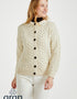 Achill Island Ladies Aran Cardigan | Natural