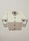 Children's Aran Merino Wool Sheep Cardigan 