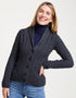 Shawl Collar Aran Cardigan | Charcoal