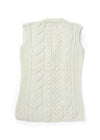 Aran Supersoft Merino Cardigan Gilet | Natural 
