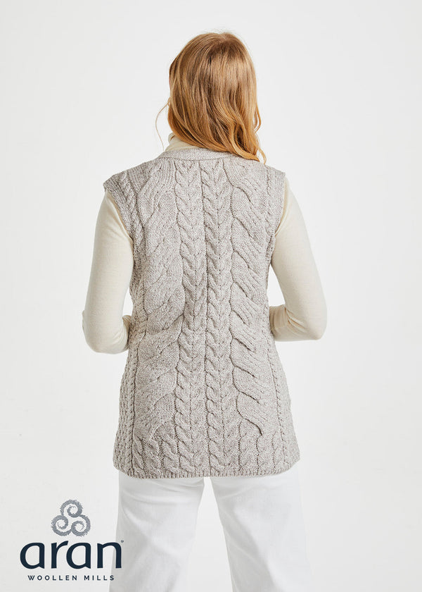 Belcarra Damen-Aran-Cardigan | Natur