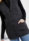 Belcarra Damen-Aran-Cardigan | Natur
