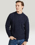 Aran Wool Sweater | Navy
