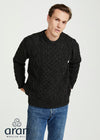 Aran Wool Sweater | Charcoal - Clearance