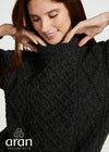 Aran Wool Sweater | Charcoal - Clearance