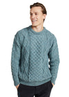 Aran Unisex Wool Sweater | Summer Storm