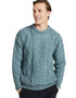 Aran Unisex Wool Sweater | Summer Storm