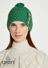 Aran Button Hat | Green