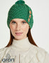 Aran Button Hat | Green