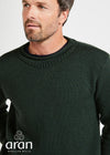 Aran Roll Neck Sweater | Green