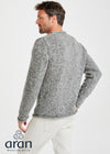 Raheen Tweed Roll Neck Mens Sweater | Grey