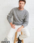 Raheen Tweed Roll Neck Mens Sweater | Grey