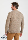 Tweed Roll Neck Mens Sweater 