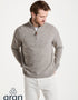 Aran Troyer Zip Sweater | Oatmeal