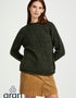 Ladies Donegal Roll Neck Sweater | Green