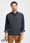 Men's Aran Nepped Gilet | Grey